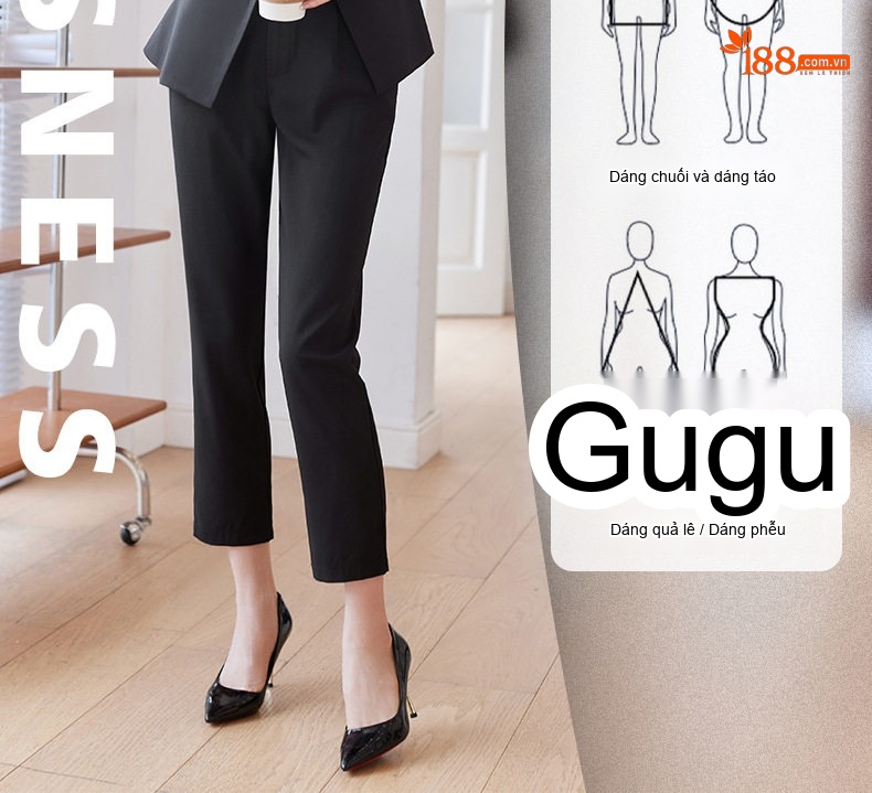 Bộ Vest Công Sở Nữ Tay Ngắn Mỏng Nhẹ Màu Xám, Be, Đen chi tiết 6