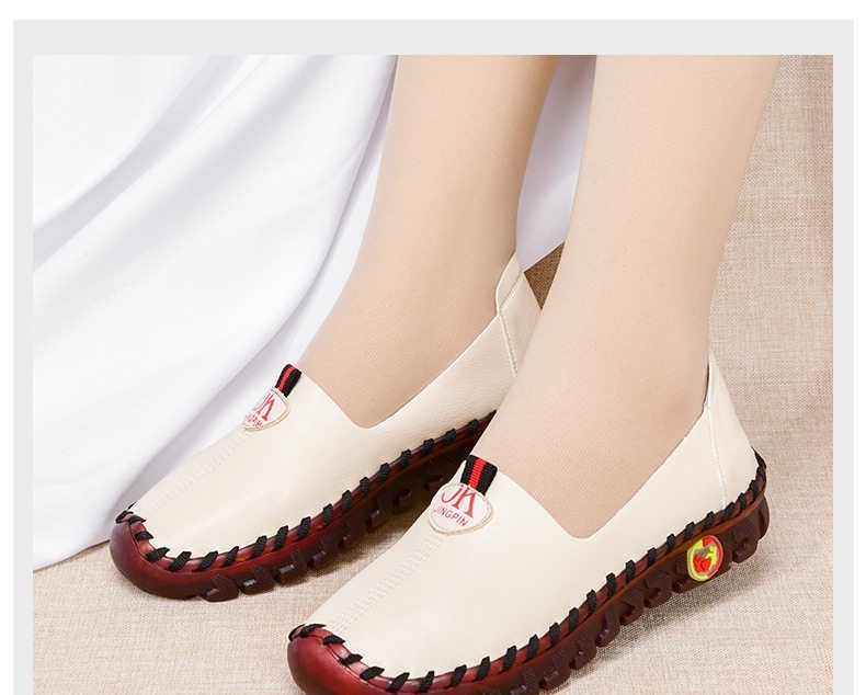 Giày Búp Bê Đế Bệt Da Bóng Mềm Mại Chiều Cao Đế Khoảng 1cm Màu Kem, Nâu, Đen, Đỏ... chi tiết 23