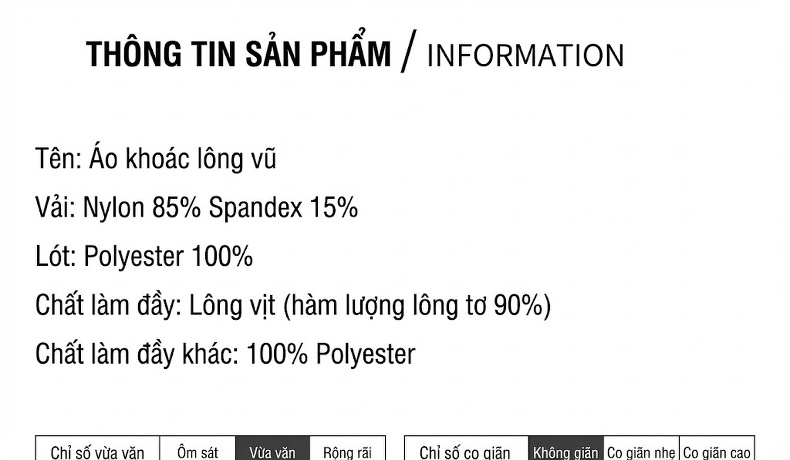 Áo Khoác Phao Nam Lông Vũ Trắng Dáng Ngắn Giữ Ấm Mùa Đông Màu Đen, Xám, Xanh Navy chi tiết 13