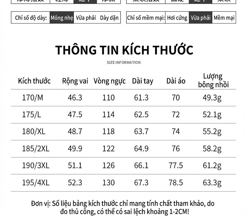 Áo Khoác Phao Nam Lông Vũ Trắng Dáng Ngắn Giữ Ấm Mùa Đông Màu Đen, Xám, Xanh Navy chi tiết 14