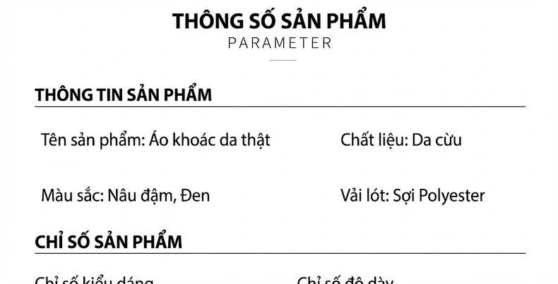 Áo Khoác Da Cừu Nam Cổ Bẻ Khóa Kéo Dáng Ôm Phong Cách Doanh Nhân Màu Đen chi tiết 5