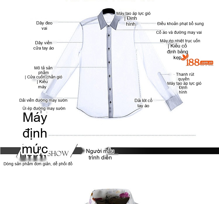 Áo Sơ Mi Nam Cotton In Hoa Tay Ngắn Phong Cách Trung Quốc Màu Trắng, Hồng, Vàng, Xanh... chi tiết 4