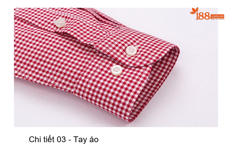 Áo Sơ Mi Nam Cotton Dài Tay Kẻ Caro Thời Trang Công Sở Thoải Mái Màu Đỏ, Xanh, Xám, Be... chi tiết 18