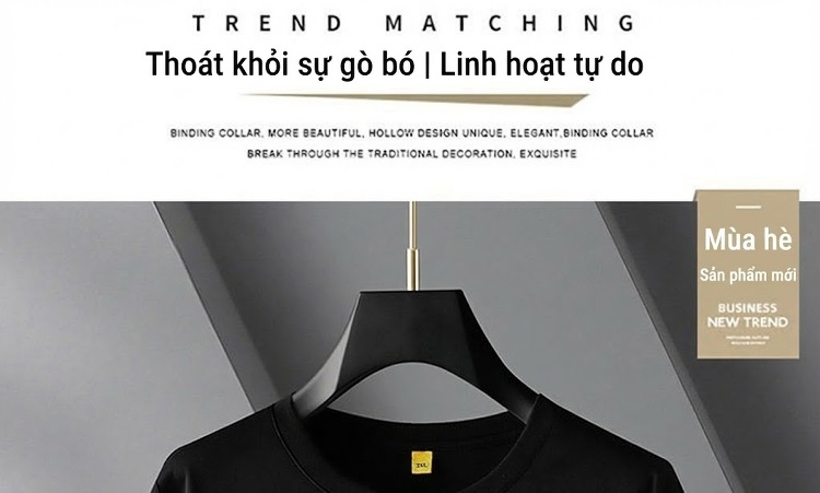 Áo Thun Tay Ngắn Nam Cổ Tròn In Chữ Form Rộng Thoải Mái Màu Đen chi tiết 5