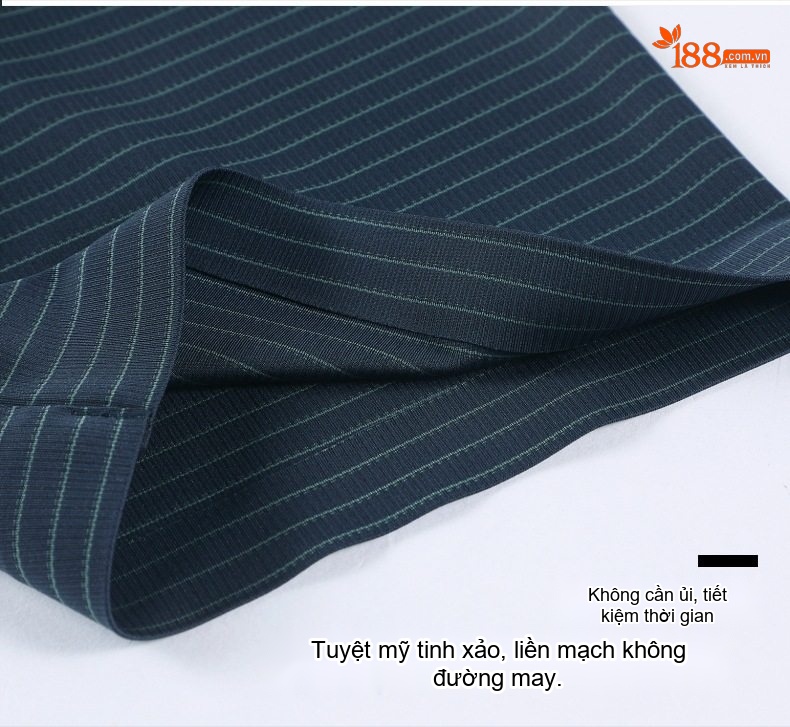 Áo Polo Nam Trung Niên Cổ Bẻ Họa Tiết Sọc Ngắn Tay Chất liệu Ice Silk Không Nhăn Màu Xám, Trắng, Xanh Đen... chi tiết 28