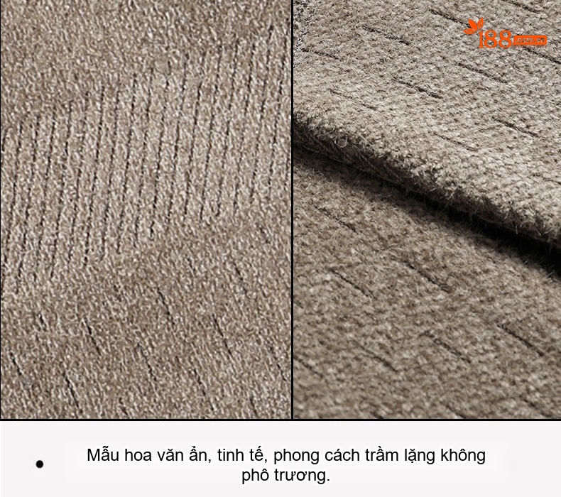 Áo Khoác Dạ Nam Trung Niên Cổ Trụ Dáng Dài Vừa Phong Cách Business Casual Màu Xám Đậm, Nâu chi tiết 8