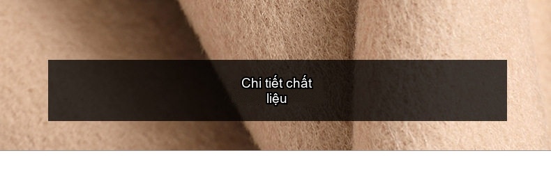 Áo Khoác Dạ Nữ Hai Mặt Lông Cừu Ngắn Tay Tiểu Thư Phong Cách Hàn Quốc Màu Be chi tiết 18