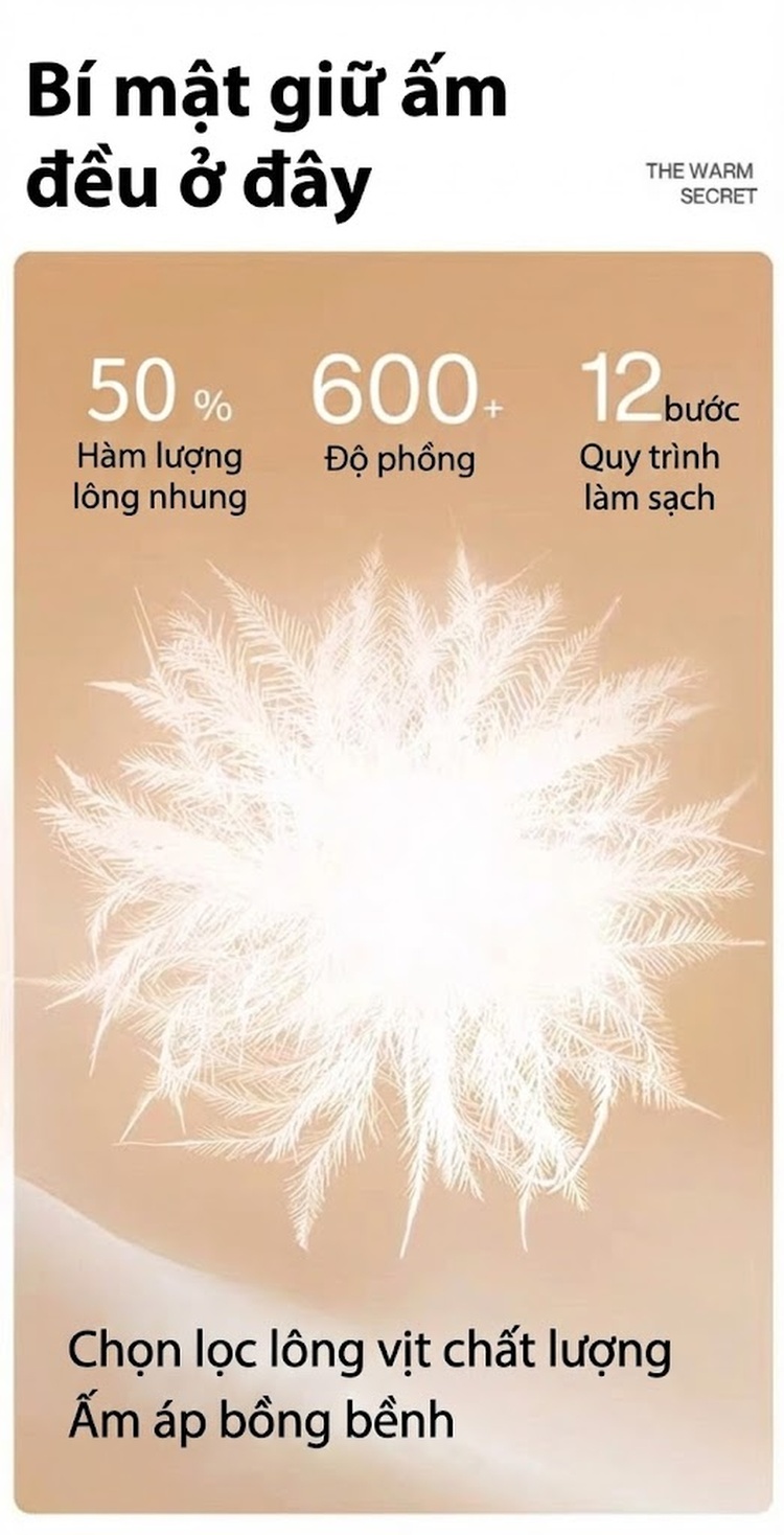 Áo Gile Lông Vũ Nam Nữ Dày Dặn Giữ Ấm Màu Đỏ, Đen chi tiết 4