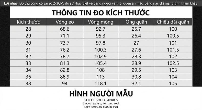 Quần Jean Nam Vải Cao Cấp Co Giãn Dáng Suông Basic Màu Xanh Đậm, Xanh Nhạt, Đen chi tiết 28