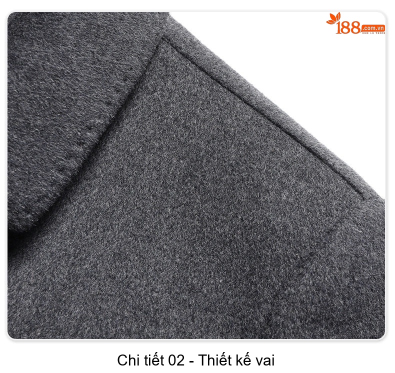 Áo Khoác Dạ Nam Lông Vũ Tháo Rời Hai Mặt Màu Xám, Đen, Xanh Navy chi tiết 25