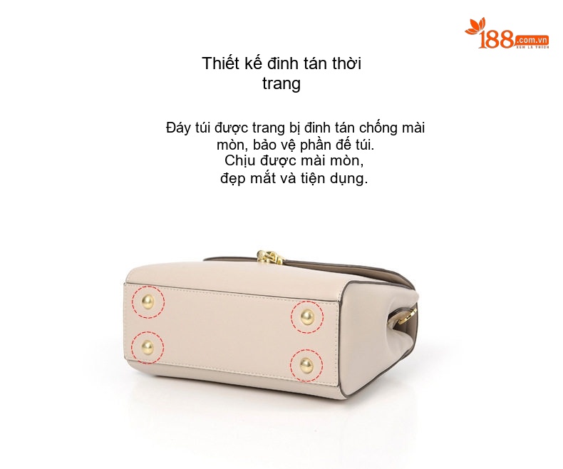 Túi Đeo Chéo Nữ Da PU Kiểu Dáng Thời Trang Màu Trắng Kem, Đen chi tiết 15