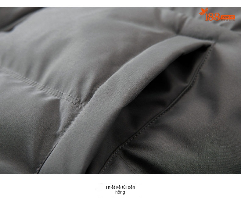 Áo Khoác Cotton Nam Dáng Rộng Có Mũ Trùm Đầu Dày Dặn Phong Cách Đường Phố Màu Đen, Xám, Kem... chi tiết 22