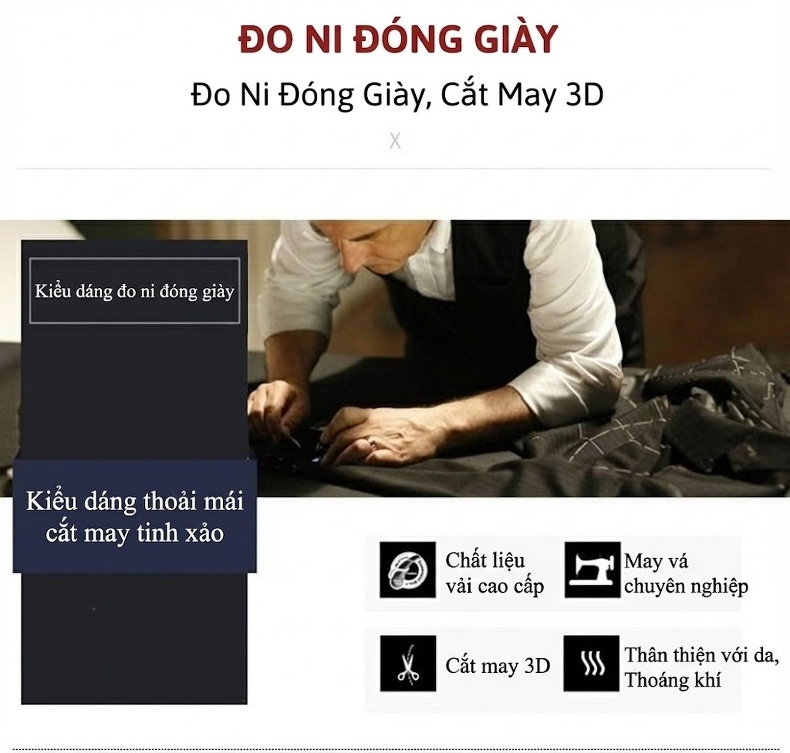 Áo Khoác Dạ Nam Lông Cừu Áo Khoác Lót Lông Vũ Ấm Áp Màu Xám, Xanh Navy chi tiết 3