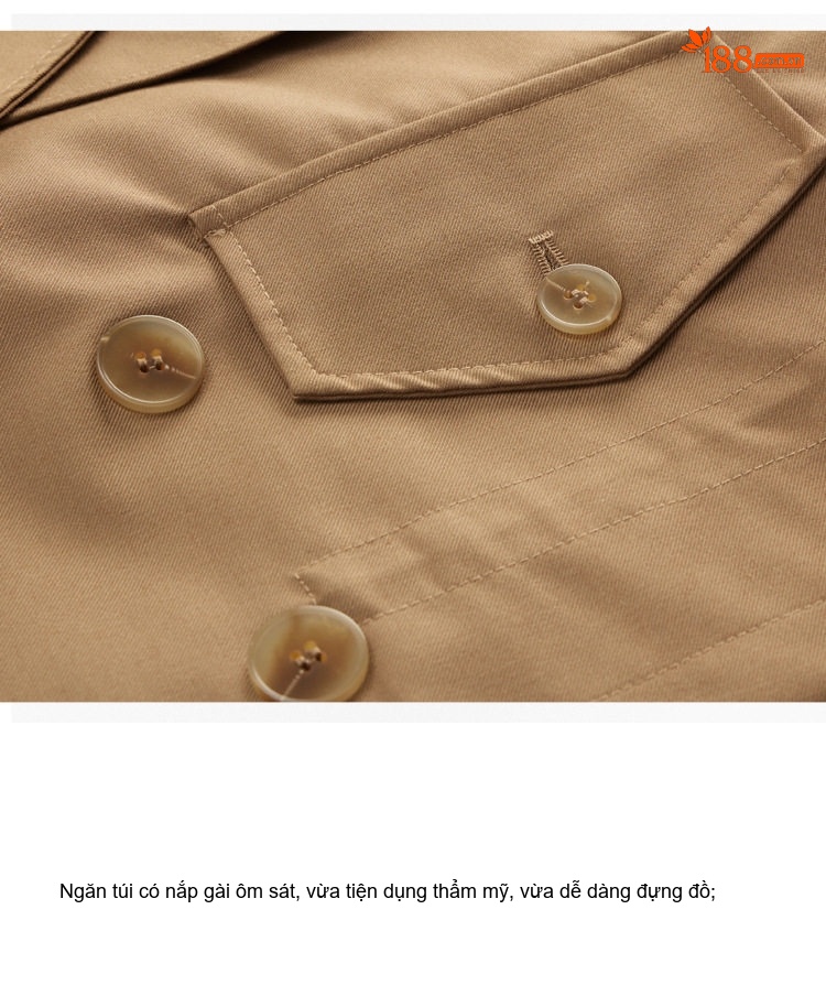 Áo Khoác Ngắn Tay Lỡ Phong Cách Hàn Quốc Màu Đen, Nâu chi tiết 9
