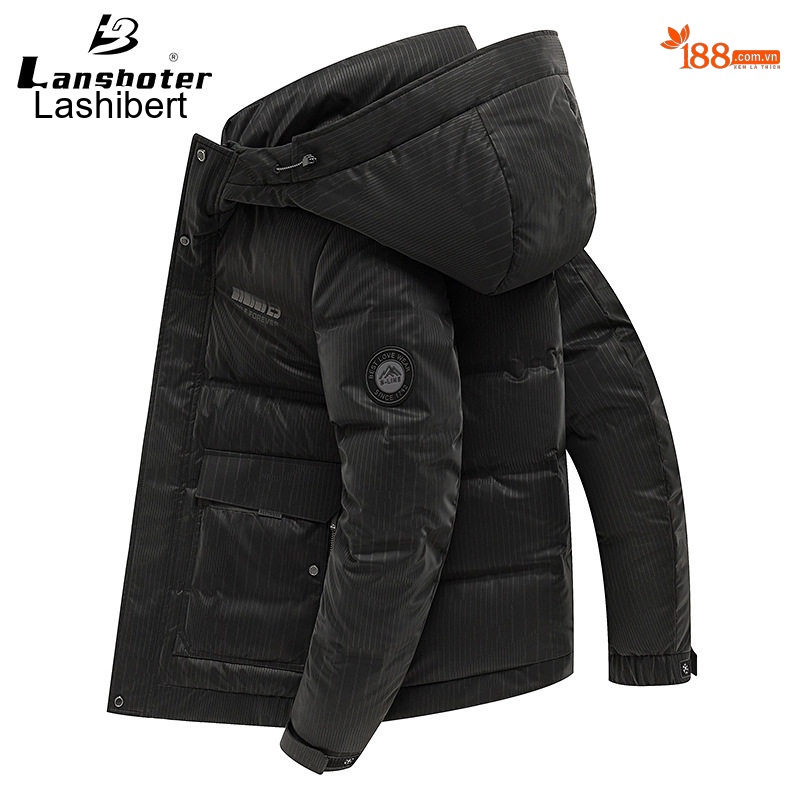 Áo Vest Nam Kẻ Sọc Thu Đông Tôn Dáng Hai Mặt Chất Liệu Len Màu Xám, Xanh Navy chi tiết 19