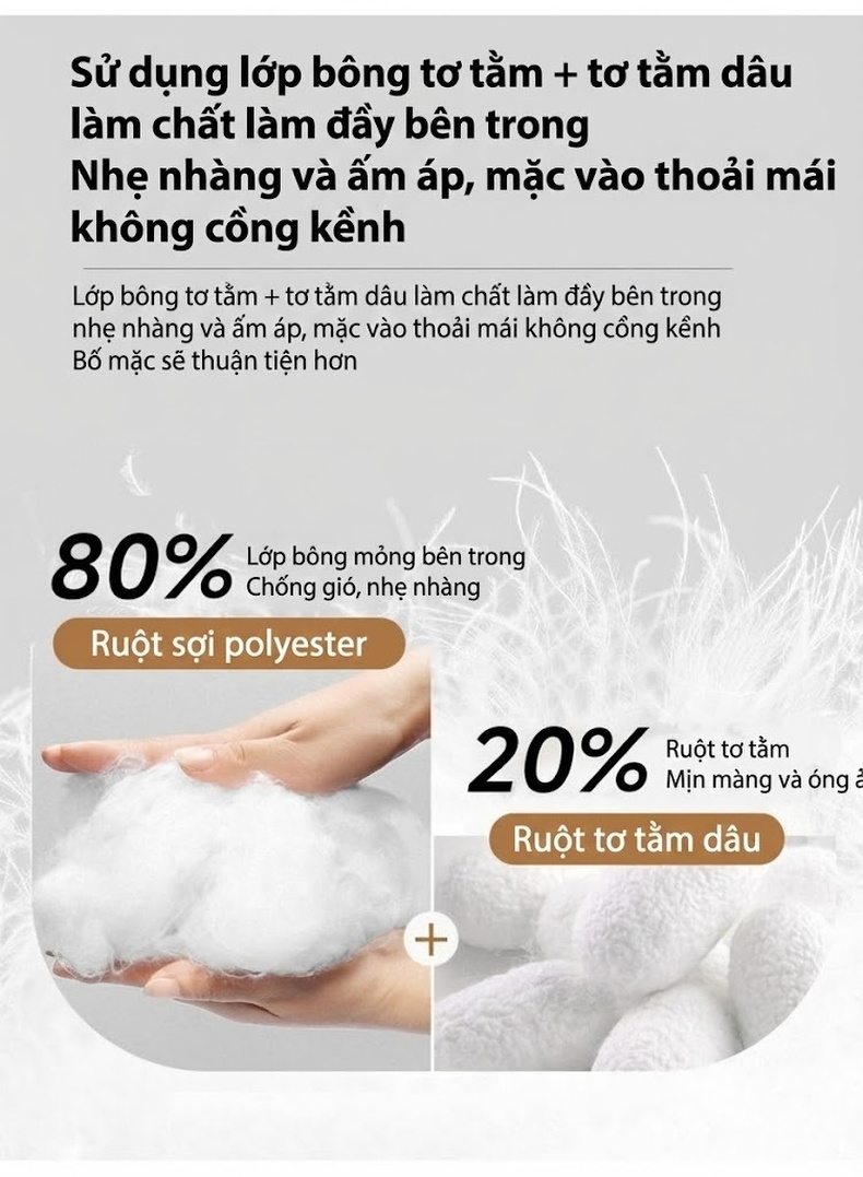 Áo Khoác Bông Nam Cổ Bóng Chày Lụa Tằm Cotton Mỏng Nhẹ Màu Đen chi tiết 11