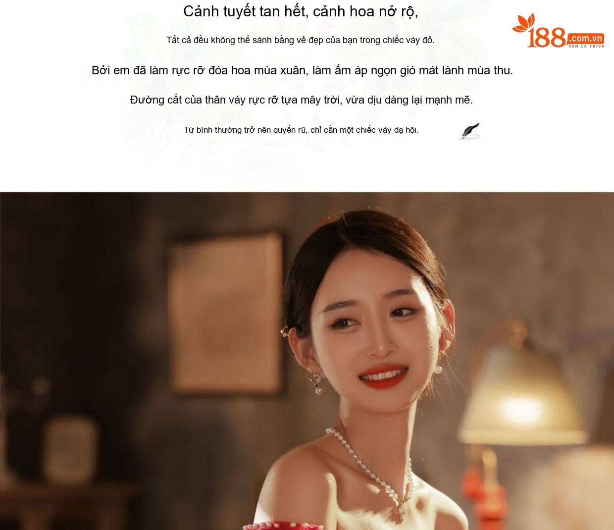 Váy Dự Tiệc/Ăn Hỏi/Cưới Hỏi Hở Vai Dáng Dài Màu Đỏ Rượu Vang chi tiết 4
