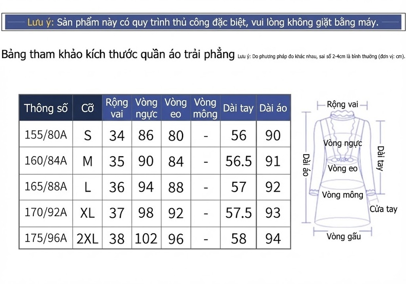 Đầm Trung Nữ Tay Dài Chất Thô dáng chữ A Thanh Lịch Màu Đen, Trắng chi tiết 17