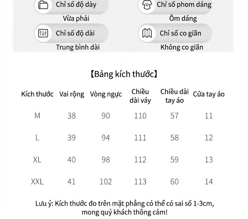 Váy Đầm Nữ Tay Dài dáng chữ A Che Bụng Tôn Dáng Thanh Lịch Màu Hồng Tím chi tiết 13