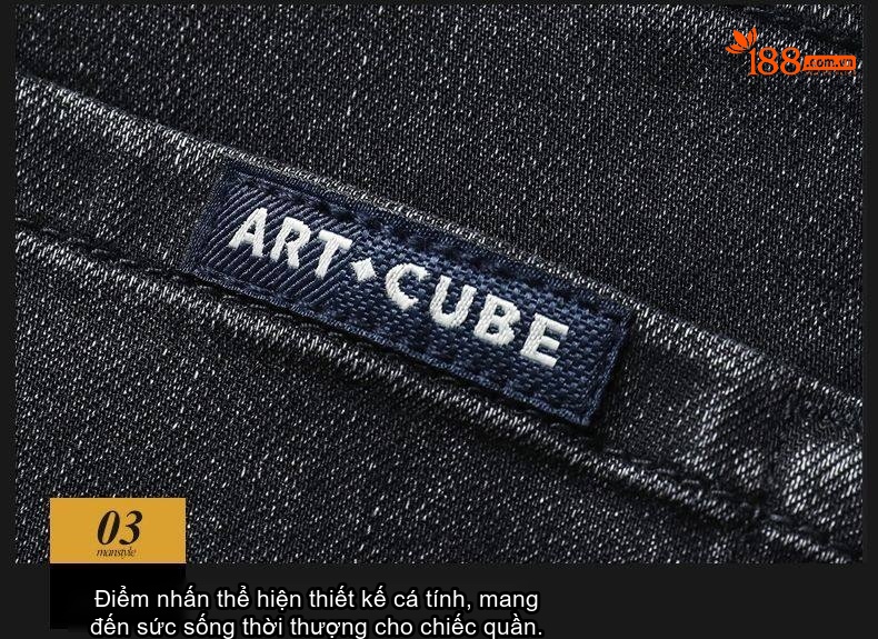 Quần Jean Nam Ống Đứng Lyocell Dáng Ôm Vừa Vặn Màu Xanh Dương chi tiết 35