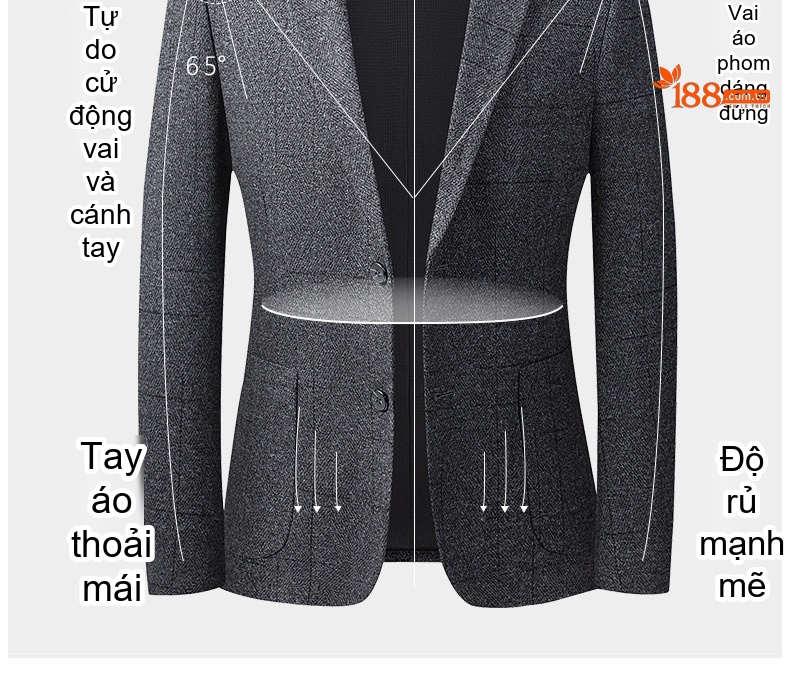 Áo Vest Nam Tiết Kế Jacquard Vải Lông Mỏng Phong Cách Hàn Quốc Màu Xám chi tiết 28