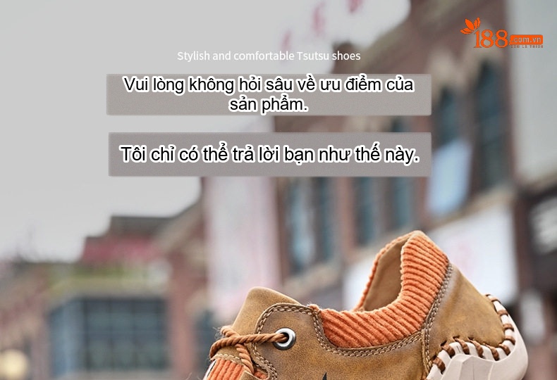 Giày Mọi Nam Da Mờ Kiểu Dáng Lười Buộc Dây Thủ Công Chiều Cao Đế Khoảng 3cm Màu Nâu, Đen, Xanh Lá... chi tiết 1