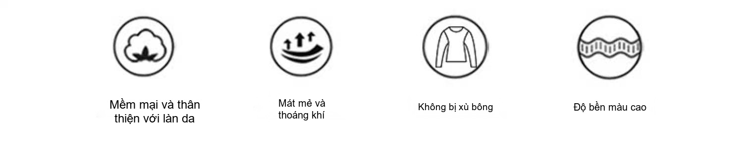 Áo Thun Dài Tay Nam Modal Cổ Tròn Màu Trắng, Xám, Đen, Xanh chi tiết 8