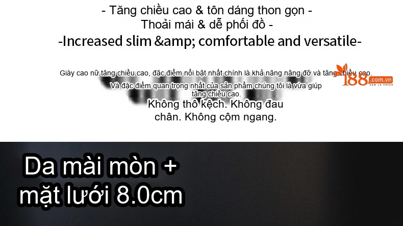 Giày Sneaker Nữ Đế Dày Phong Cách Ulzzang Chiều Cao Đế Khoảng 5cm Màu Trắng, Hồng, Xanh, Xám... chi tiết 3