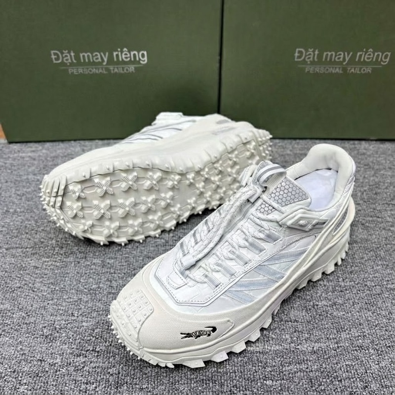 Giày Thể Thao Buộc Dây Nam Da Bụng Cá Sấu Chiều Cao Đế Khoảng 4cm Màu Trắng, Xanh Lam, Đỏ