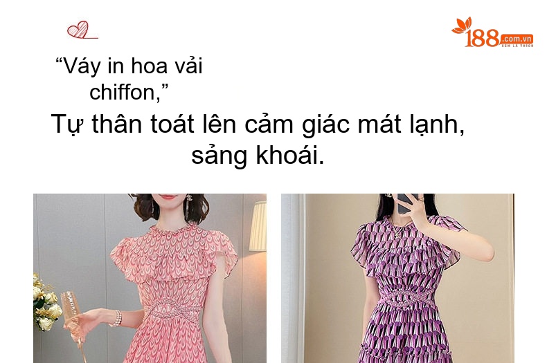 Váy Liền Thân Nữ Tay Ngắn Voan Lụa Xòe Dáng Dài Thắt Eo Phong Cách Tiểu Thư Màu Hồng chi tiết 2