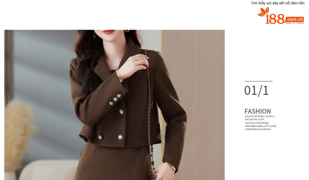 Set Áo Khoác Lửng và Đầm Ôm Body Nữ Chất Liệu Nỉ Màu Nâu, Đỏ chi tiết 14