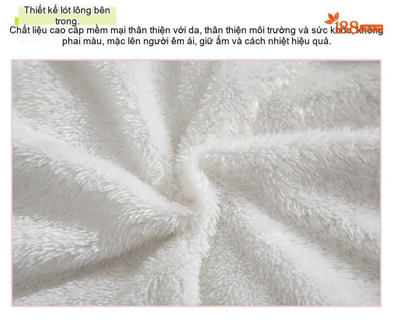Áo Khoác Phao Nam Lông Cừu Non Dày Dặn Có Mũ Trùm Đầu Phong Cách Hàn Quốc Màu Xanh, Hồng, Trắng, Xanh Lá... chi tiết 4