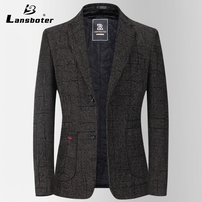 Áo Vest Nam Dáng Ôm Lót Cotton Dày Dặn Phong Cách Hàn Quốc Màu Xám Đen