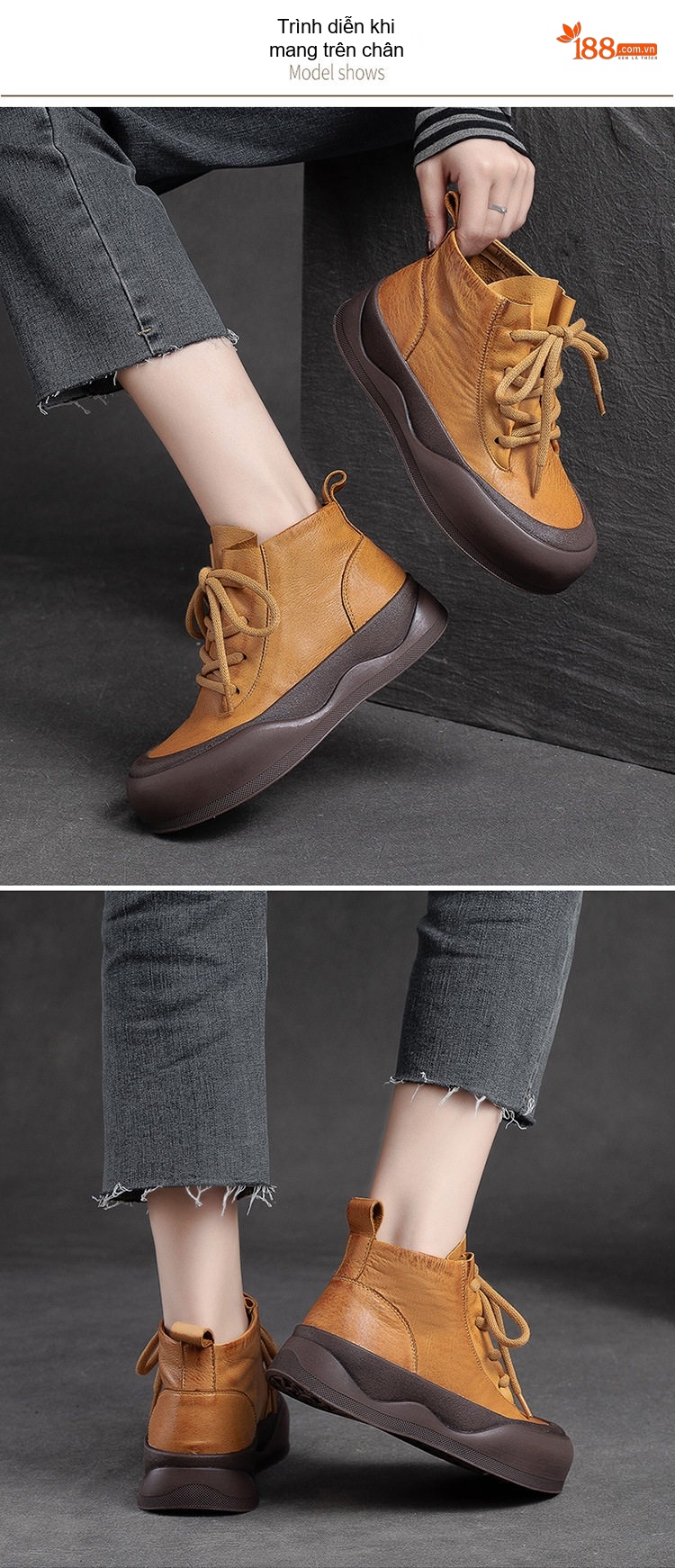 Giày Chelsea Boot Nam Da Bò Khóa Kéo Bên Hông Chiều Cao Đế Khoảng 4cm Màu Đen, Nâu chi tiết 7