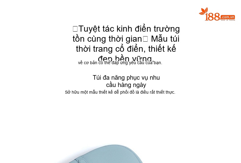 Túi Đeo Vai Nữ Da Mờ Dáng Trăng Khuyết Thiết Kế Tối Giản Màu Xanh, Trắng, Đen, Hồng... chi tiết 7