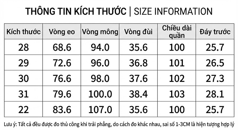 Quần Jean Dài Nam Ống Rộng Màu Xanh Lam Nhạt chi tiết 8