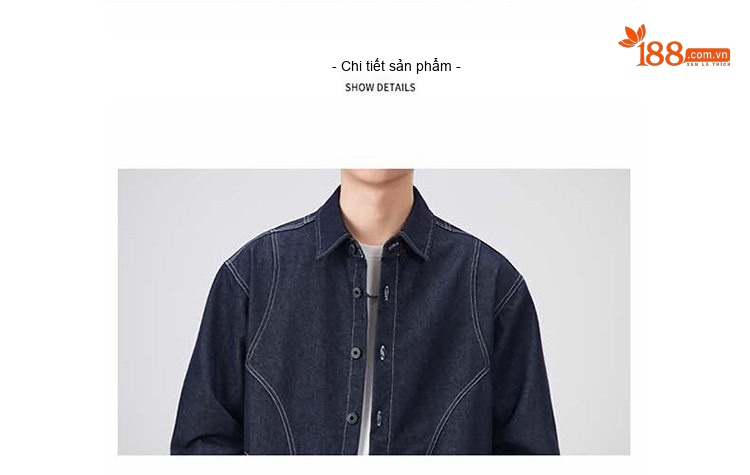 Áo Khoác Nam Tay Dài Vải Canvas Thiết Kế Retro Phối Màu Phong Cách Mỹ Màu Xanh Olive, Xanh Navy chi tiết 11
