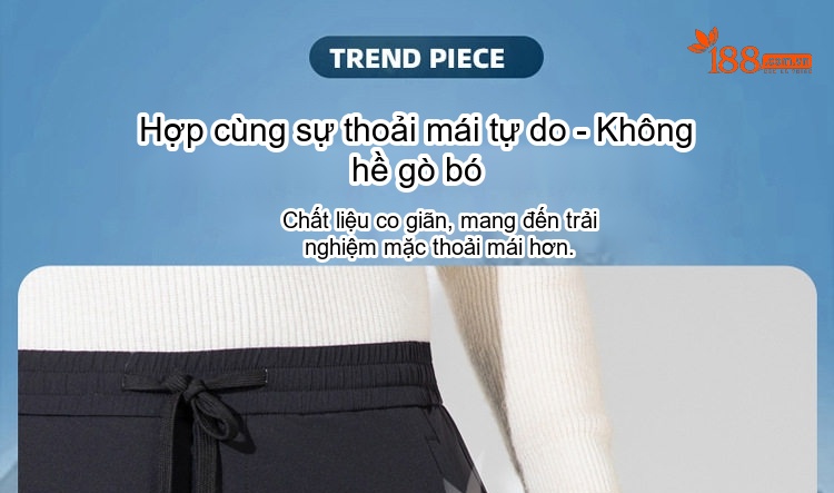 Quần Dài Nam Lông Vũ Cao Cấp Dáng Rộng Thoải Mái Chống Thấm Nước Màu Đen chi tiết 21