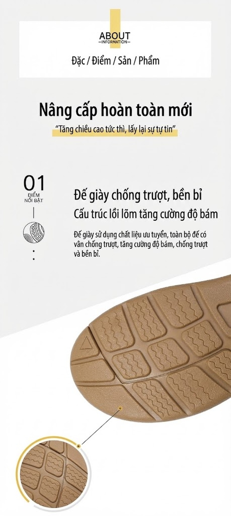 Sandal Nam Quai Dán Bện Dây Thoáng Khí Đế Cao 2cm chi tiết 17