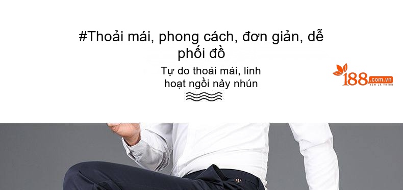 Quần Tây Nam Ống Đứng Lụa Tằm Cao Cấp Co Giãn Màu Đen, Xanh Navy chi tiết 17