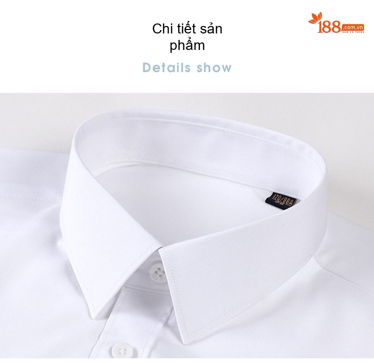 Áo Sơ Mi Dài Tay Nam Sợi Tre Co Giãn Thoải Mái Màu Trắng, Xanh Dương, Xám, Đen... chi tiết 35