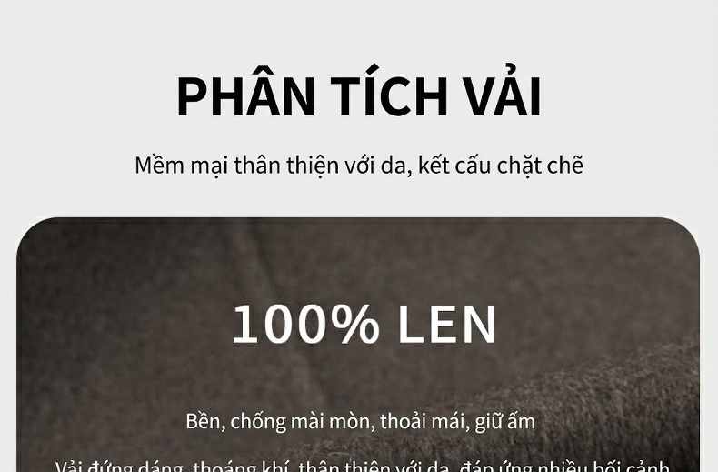 Áo Khoác Dạ Nam Lông Cừu Dáng Dài Cổ Da Cừu Cao Cấp Màu Đen, Xám chi tiết 2