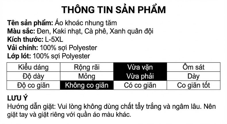 Áo Khoác Nam In Chữ Tay Dài Phong Cách Hàn Quốc Trẻ Trung Màu Đen, Trắng Kem, Xanh Rêu, Nâu chi tiết 3