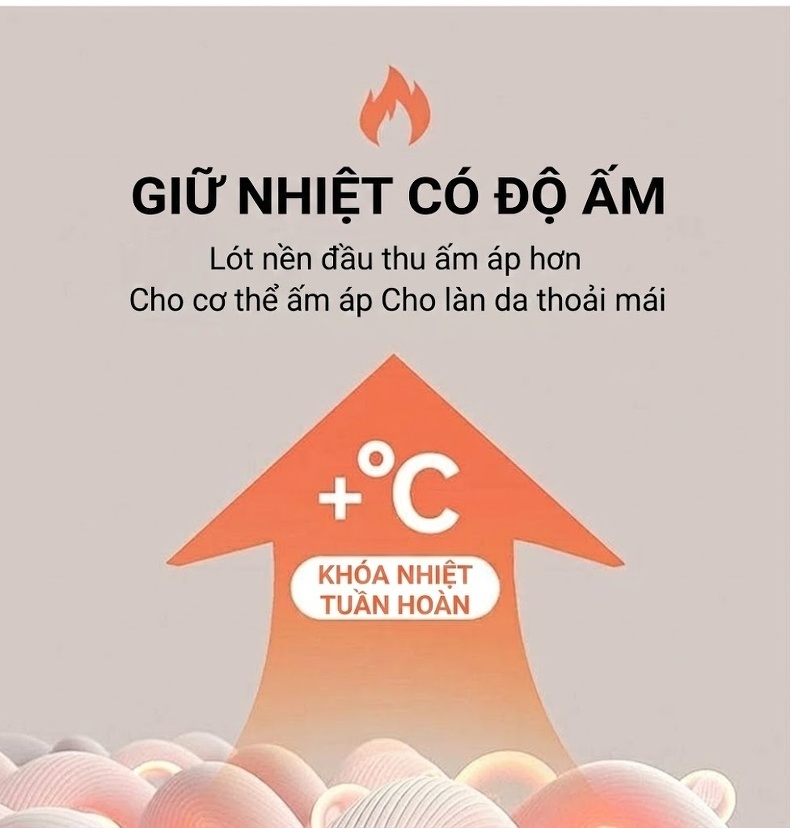 Áo Thun Dài Tay Nam Cổ Lọ Nano Lông Dệt Kim Giữ Ấm Mùa Đông Màu Xanh, Trắng, Kem, Nâu chi tiết 3
