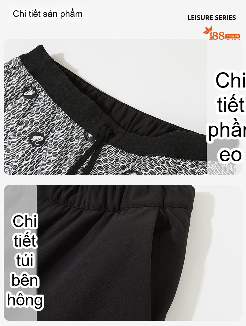 Quần Dài Nam Lưng Cao Dây Rút Mặc Ngoài Chống Gió Lạnh Giữ Ấm Bông Lông Vũ Màu Đen chi tiết 23
