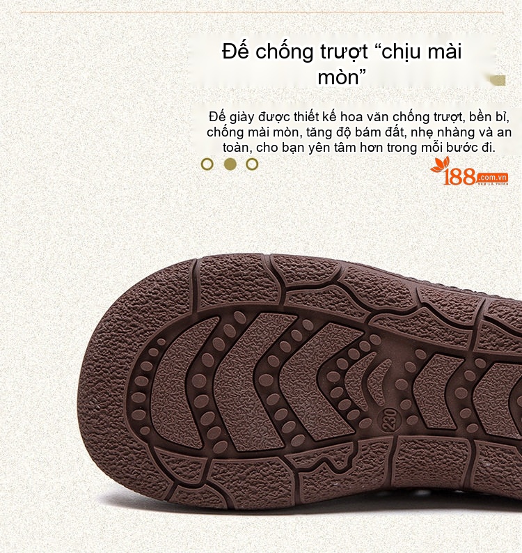 Giày Lười Nữ Da Mờ Thoáng Khí Đục Lỗ Chiều Cao Đế Khoảng 2cm Phong Cách Vintage Màu Kem, Nâu chi tiết 6