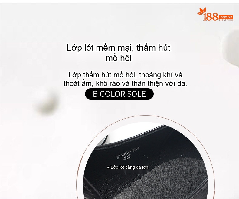 Giày Tây Buộc Dây Nam Da Bò Vân Cá Sấu Chiều Cao Đế Khoảng 3cm Màu Đen, Nâu chi tiết 8