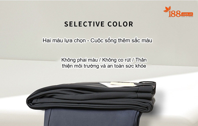 Quần Âu Nam Milk Silk Co Giãn Chống Nhăn Dáng Ôm Thêu Họa Tiết Màu Đen chi tiết 3