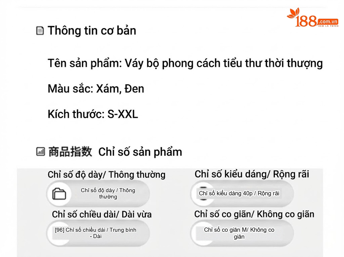 Set Áo Khoác và Chân Váy Dệt Kim Tiểu Thư Thanh Lịch Màu Xám, Đen chi tiết 17