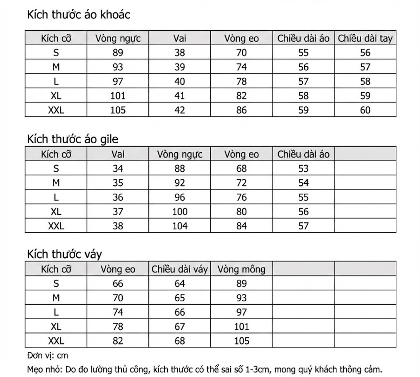 Set Bộ Vest Nữ 3 Chi Tiết Áo Khoác, Áo Gile, Chân Váy Bút Chì Dáng Ôm Màu Nâu chi tiết 1